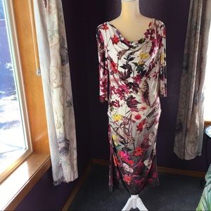 Phase Eight Floral Dress, Size 16 UK, 12 US, preowned, EUC